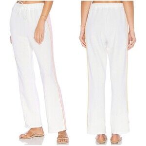 Flagpole NYC NWT Carrie Stripe Jogger Pants White Size Large Women’s Revolve